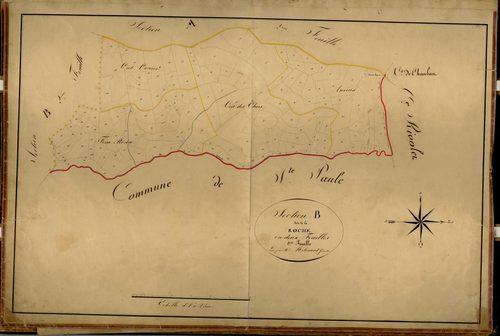 Section B dite de la Roche, feuille n°1 (parcelles 1-159).