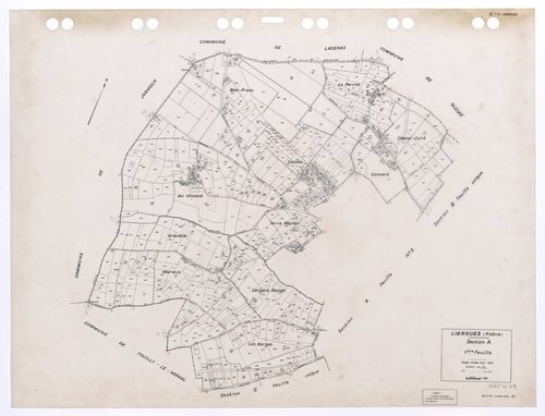 Section A 1ère feuille. Feuille révisée pour 1937. Edition à jour 1993.