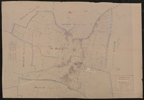 Section A 7e feuille (partie de l'ancienne 2e feuille). Plan révisé pour 1933.