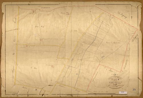 Section B dite de Bourdelan, feuille n°1 (parcelles 1-150).