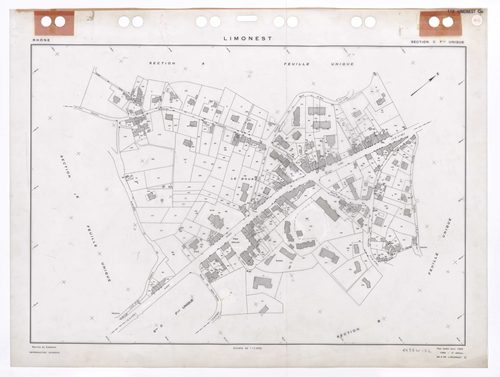 Section C feuille unique. Plan établi pour 1954. 2e édition à jour pour 1980.