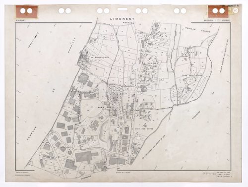 Section I feuille unique. Plan établi pour 1954. 2e édition à jour pour 1980.
