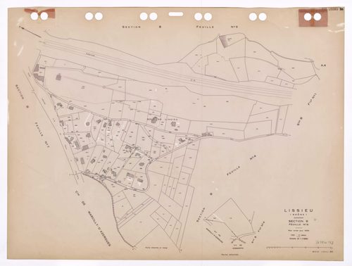 Section B feuille n°6. Plan révisé pour 1932. 4e édition à jour pour 1980.