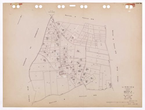 Section B feuille n°4. Plan révisé pour 1932. 4e édition à jour pour 1980.