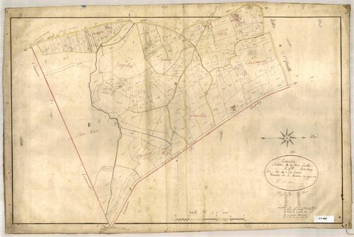 Section A dite du Bourg, feuille n°2 (parcelles 278-557).