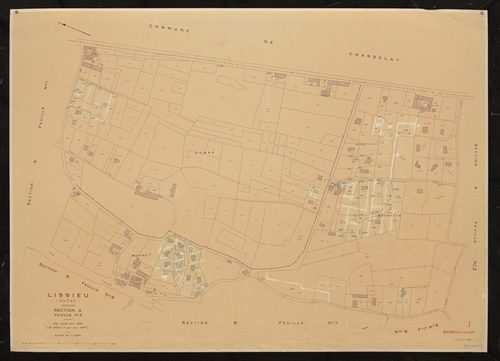 Section A feuille n°2. Plan cadastral révisé pour 1932. 3e édition à jour pour 1977.