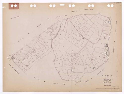 Section A feuille n°4. Plan révisé pour 1932. 4e édition à jour pour 1980.