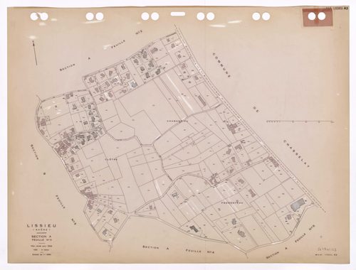 Section A feuille n°3. Plan révisé pour 1932. 4e édition à jour pour 1980.