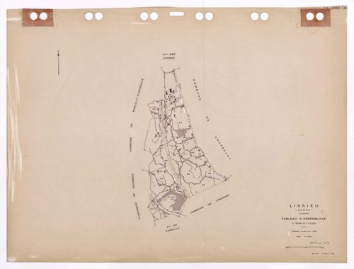 Tableau d'assemblage (TA). Cadastre révisé pour 1932. 4e édition à jour pour 1980.