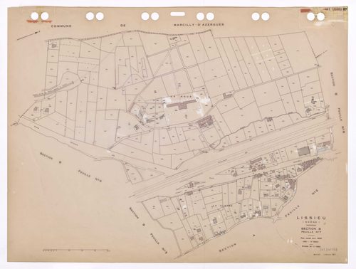 Section B feuille n°7. Plan révisé pour 1932. 4e édition à jour pour 1980.