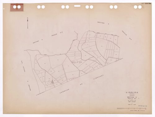 Section A feuille n°6. Plan révisé pour 1932. 3e édition à jour pour 1980.