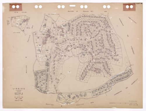 Section B feuille n°2. Plan révisé pour 1932. 4e édition à jour pour 1980.