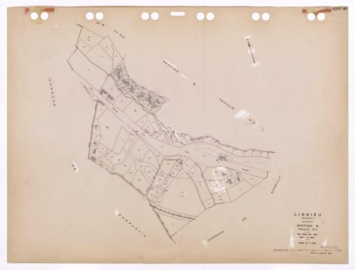 Section B feuille n°3. Plan révisé pour 1932. 4e édition à jour pour 1980.