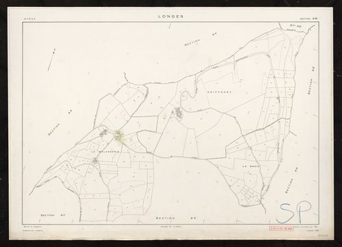Section AW. Feuille renouvelée pour 1961.