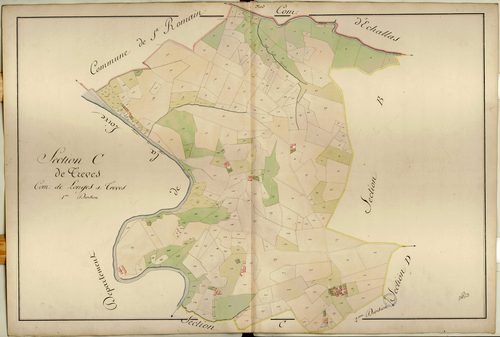 Section C dite de Trèves, feuille n°1 : section attribuée à Trèves en 1849.