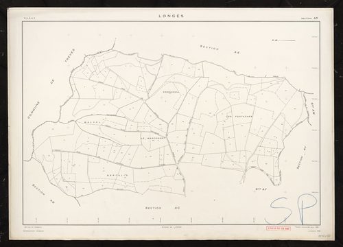 Section AD. Feuille renouvelée pour 1961.