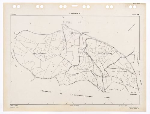 Section AN. Feuille renouvelée pour 1961. Edition à jour pour 1985.