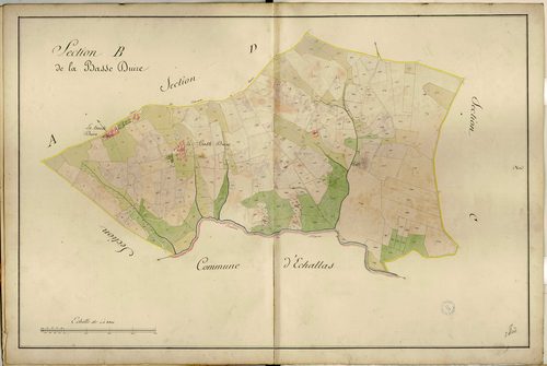 Section B dite de la Basse Duire, feuille unique : section attribuée à Trèves en 1849.