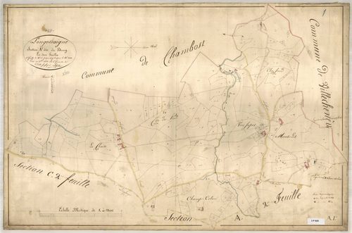 Section A dite du Bourg, feuille n°1 (parcelles 1-203).