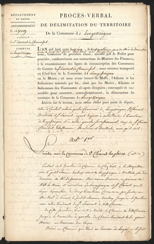 Longessaigne, 24 décembre 1825.