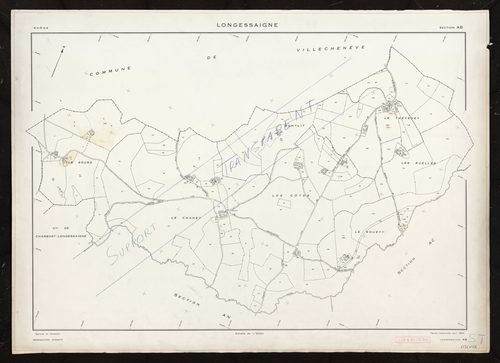 Section AB. Feuille renouvellée pour 1964.