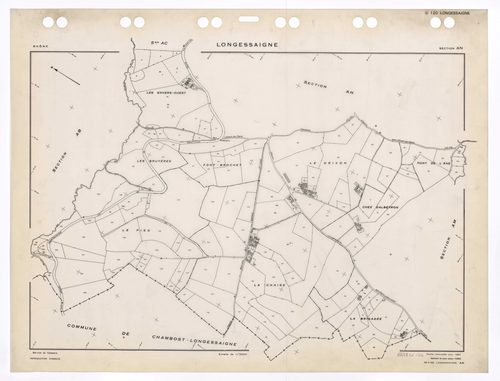 Section AN. Feuille renouvelée pour 1964. Edition à jour pour 1985.