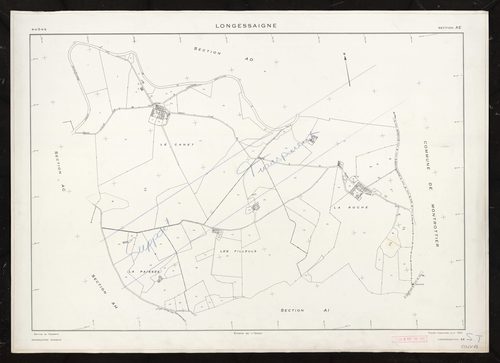 Section AE. Feuille renouvellée pour 1964.
