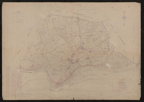 Section A feuille unique. Plan révisé pour 1938.