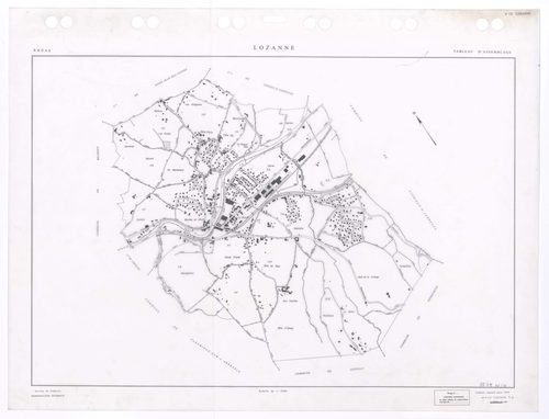 Tableau d'assemblage (TA). Cadastre remanié pour 1998. Edition à jour 1999.