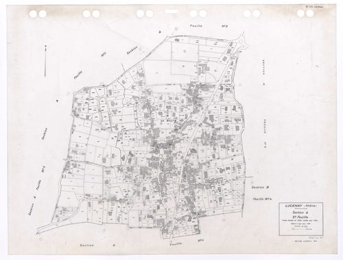 Section A 3e feuille. Feuille dressée en 1829 révisée pour 1934. Edition à jour pour 1991.