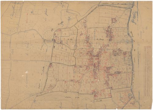 Section A 3e feuille (partie de l'ancienne feuille unique). Plan révisé pour 1934.