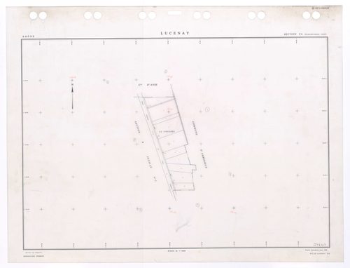 Plans minutes de conservation (PMC). Section ZA. Feuille remembrée pour 1990.