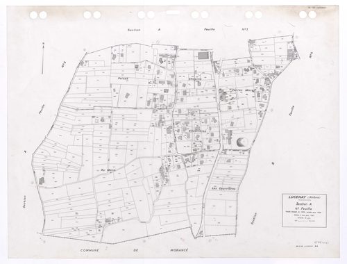 Section A 4e feuille. Feuille dressée en 1829 révisée pour 1934. Edition à jour pour 1991.