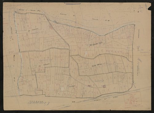 Section A 5e feuille (partie de l'ancienne feuille unique). Plan révisé pour 1934.