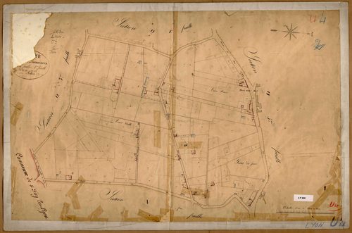 Section U dite de Terre-Neuve, feuille n°4 (parcelles 357-532).