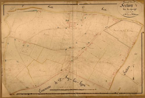 Section V dite des Granges, feuille n°3.