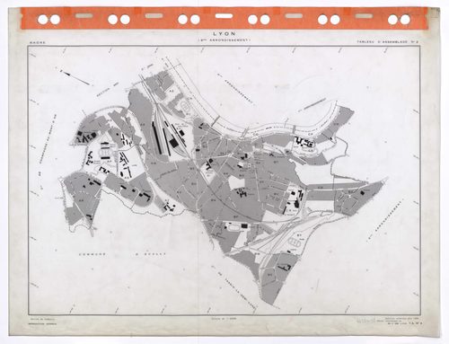 Tableau d'assemblage (TA) n°2 : partie Sud. Réfection numérique pour 1984.