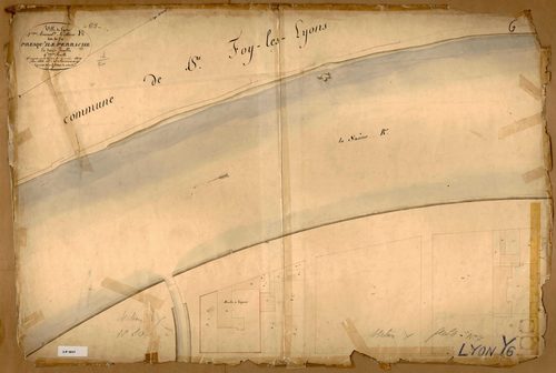 Section Y dite de la presqu'ile Perrache, feuille n°6.