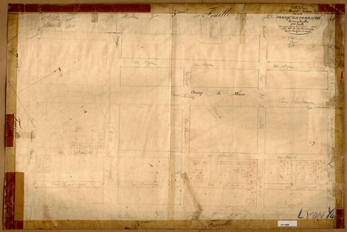 Section Y dite de la presqu'ile Perrache, feuille n°4.