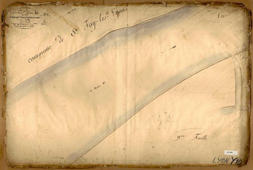 Section Y dite de la presqu'ile Perrache, feuille n°10.