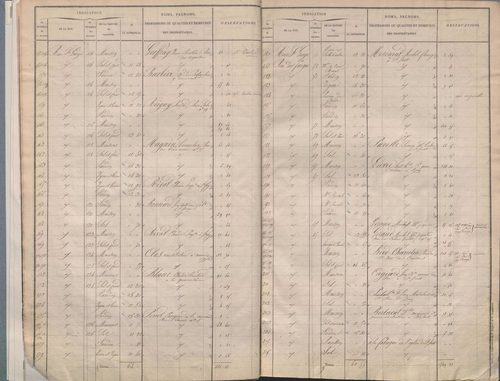 Section M dite de Saint-Georges, section N dite de la Métropole, section O dite de l'Antiquaille, section P dite du Palais de Justice, section Q dite de Fourvière, section R dite de Pierre-Scize.