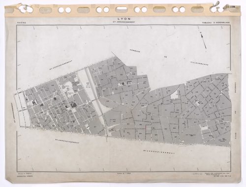 Tableau d'assemblage (TA). Cadastre refait numériquement pour 1979.