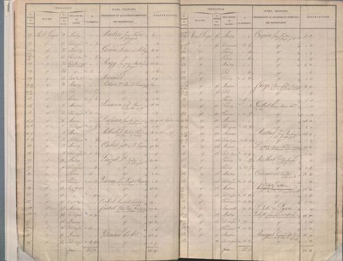 Section M dite de Saint-Georges, section N dite de la Métropole, section O dite de l'Antiquaille, section P dite du Palais de Justice, section Q dite de Fourvière, section R dite de Pierre-Scize.