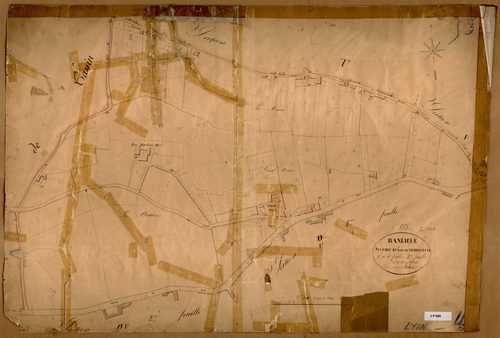 Section U dite de Terre-Neuve, feuille n°5 (parcelles 533-661).
