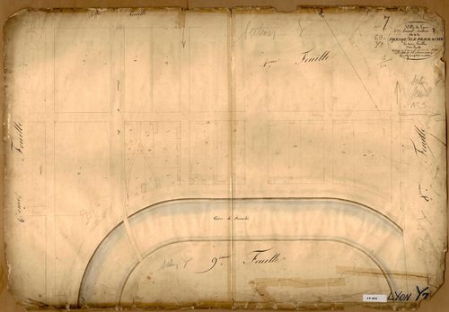 Section Y dite de la presqu'ile Perrache, feuille n°7.