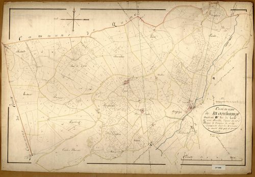 Section B dite de Laval, feuille unique (parcelles 1-644).
