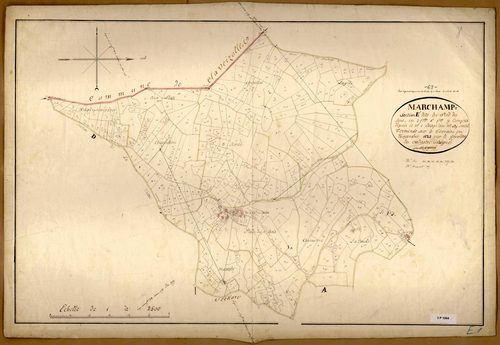 Section E dite du Pied du Bois, feuille n°1 (parcelles 1-429).