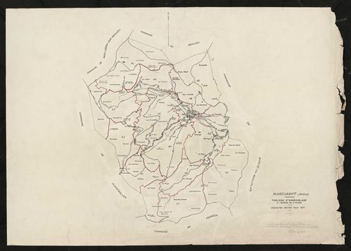 Tableau d'assemblage (TA). Cadastre révisé pour 1971.