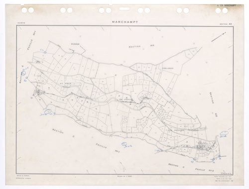 Section AE.Feuille renouvelée pour 1971. Edition à jour pour 1983.