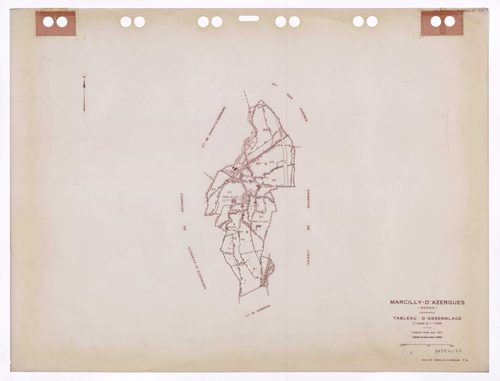 Tableau d'assemblage (TA). Cadastre révisé pour 1931. Edition à jour pour 1985.